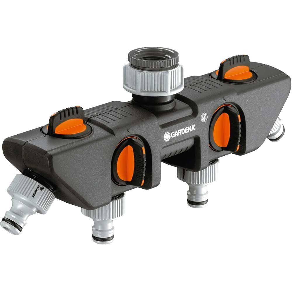 Gardena ORIGINAL Four Way Water Splitter for Garden Taps - Image 1