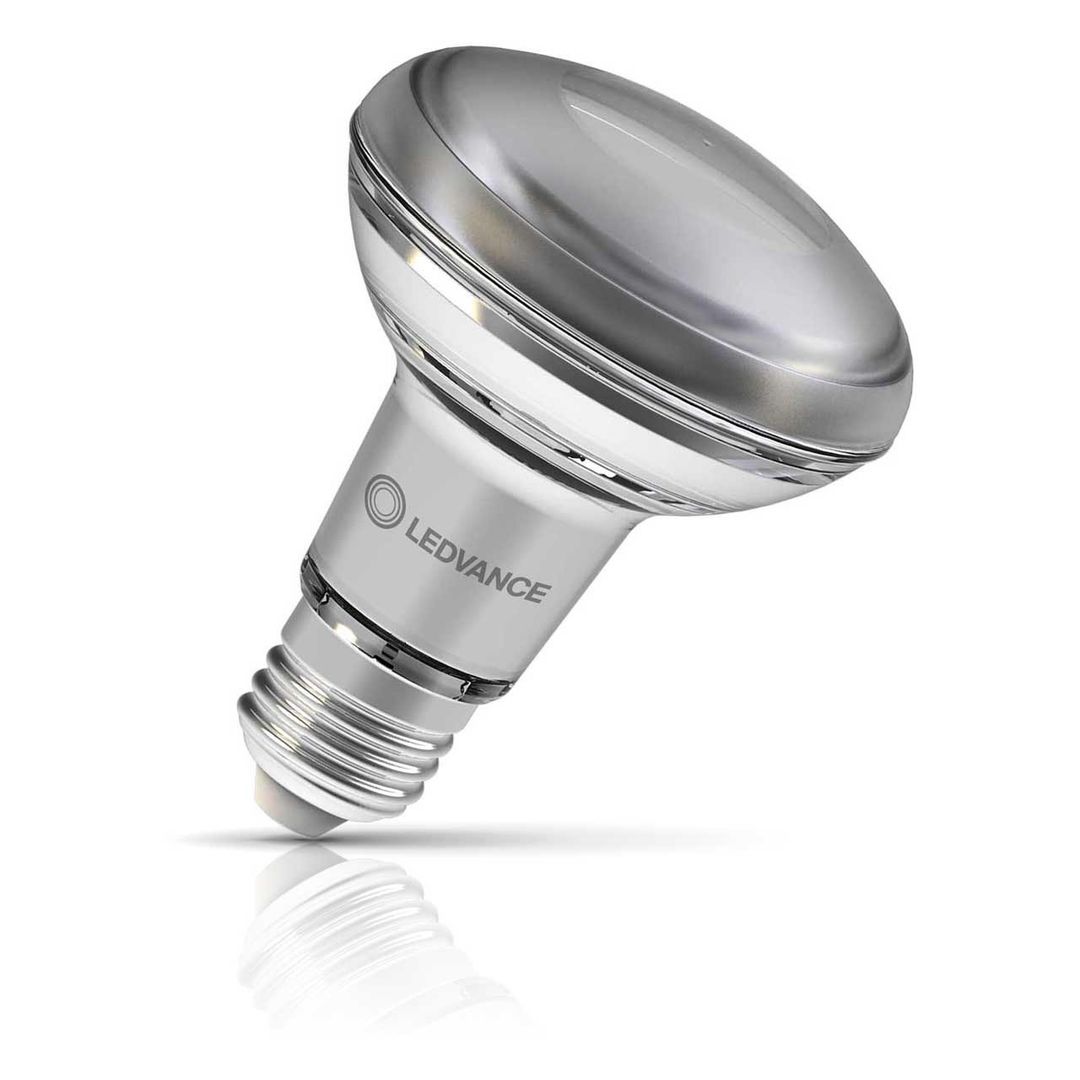 Ledvance LED R80 Reflector 8.5W E27 Performance Class Warm White 36° Diffused (100W Eqv) - Image 1