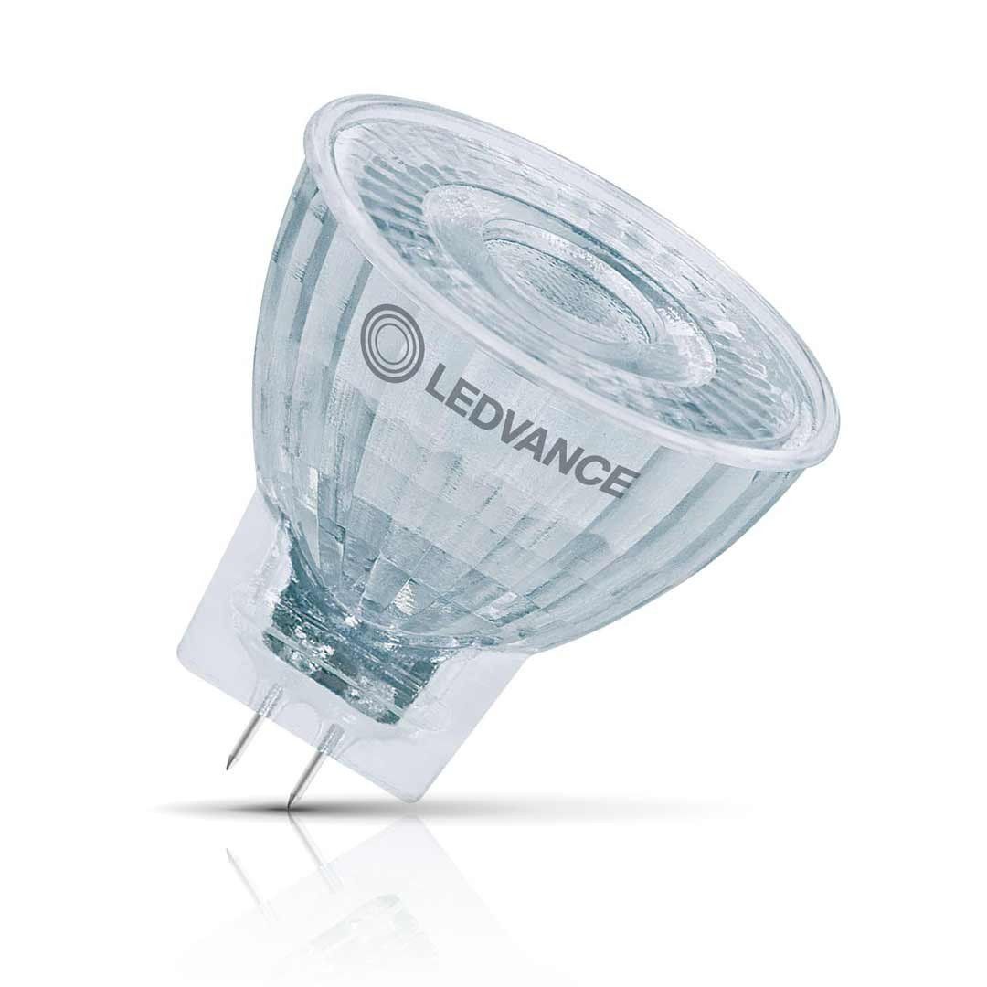 Ledvance LED MR11 Bulb 2.8W GU4 12V Dimmable Performace Class AC/DC Warm White 36° - Image 1