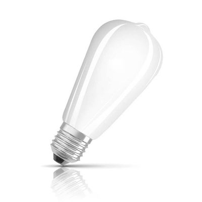 Ledvance LED ST64 Light Bulb E27 6.5W Filament Warm White 2700K Squirrel Cage Screw Opal