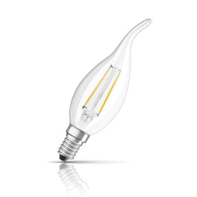 Ledvance LED Candle 4W E14 Flame Tip Performance Class Warm White Clear