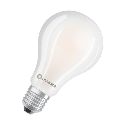 Ledvance GLS LED Light Bulb E27 24W (200W Eqv) Warm White Frosted Filament Performance Class Screw Bright Classic A