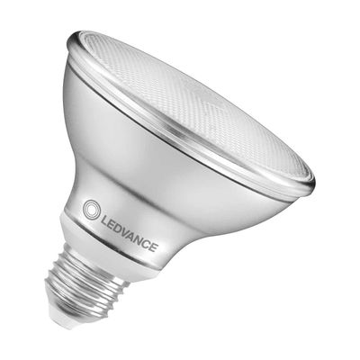 Ledvance PAR30 Reflector LED Light Bulb E27 10W (75W Eqv) Dim Warm White Diffused Performance Class Spotlight Screw 36°