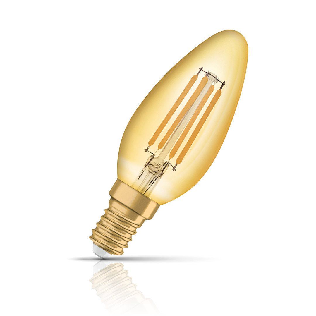 OSRAM LED candle bulb Vintage 1906, E14 Filament 4W 824 gold - Image 1