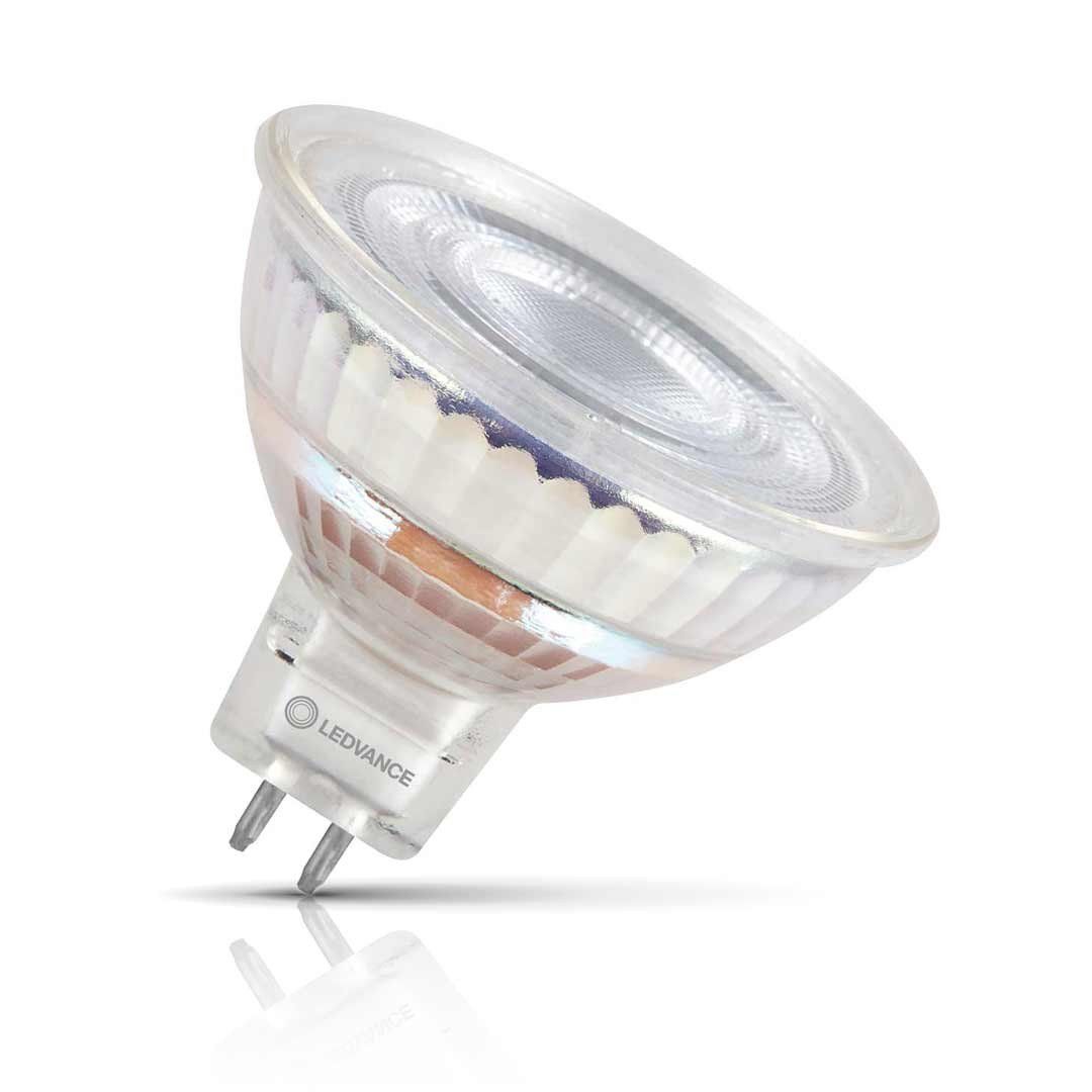 Ledvance LED MR16 Spotlight Light Bulb GU5.3 6.1W 12V Dim Warm White 2700K Halogen Replacement - Image 1