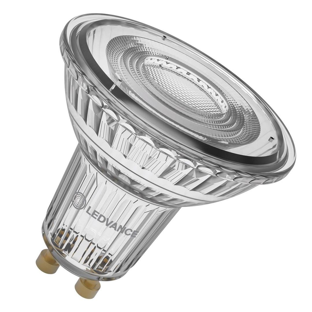 Ledvance GU10 Spotlight LED Light Bulb 6.1W (80W Eqv) Dim Cool White Performance Class Halogen Replacement 36° - Image 1