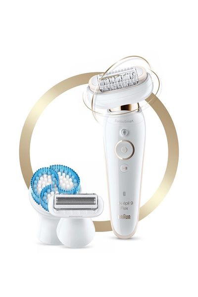 Braun Face 810 Facial Epilator and Facial Cleansing Brush plus - White
