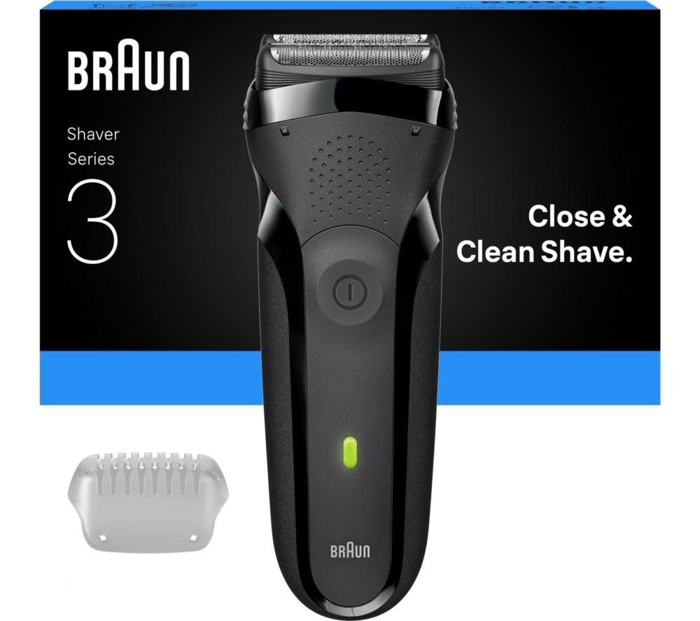Braun Series 3 300 Electric Shaver, Razor for Men - Black - Image 1