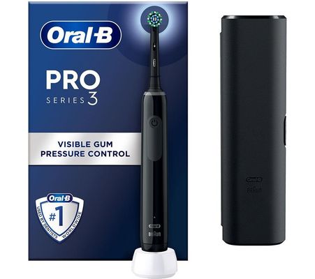 Oral-B Pro 3 - 3500 - Black Electric Toothbrush - Black