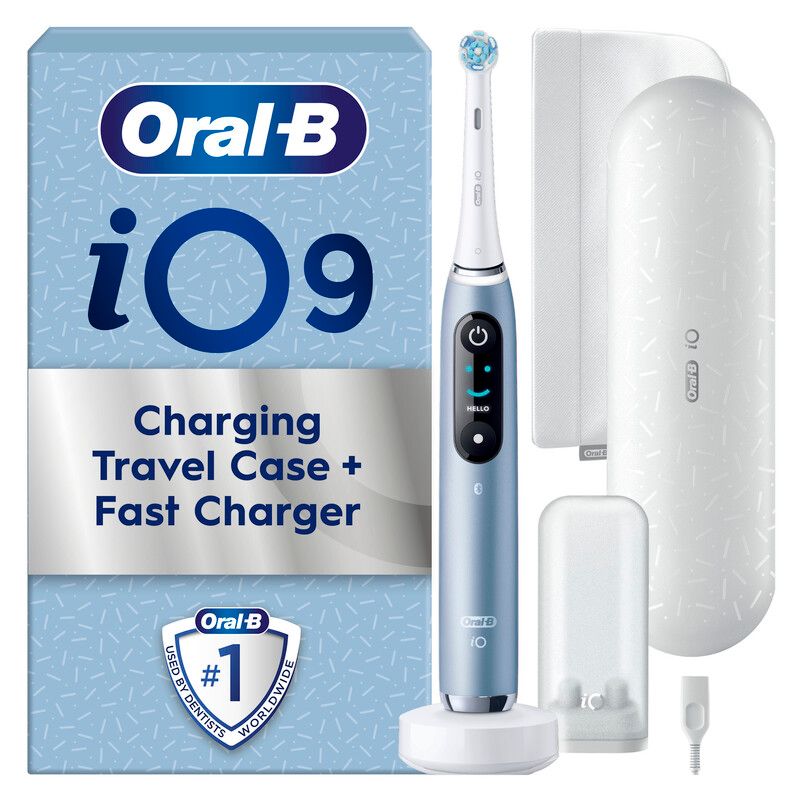 ORAL-B iO 9 Electric Toothbrush & Travel Charging Case - Blue, Blue - Image 1