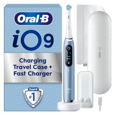 ORAL-B iO 9 Electric Toothbrush & Travel Charging Case - Blue, Blue