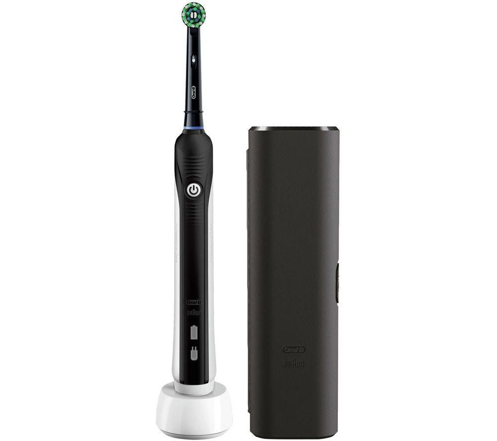 ORAL B CrossAction PRO 1 680 Electric Toothbrush - Black, Black - Image 1