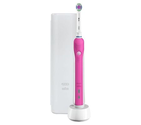 ORAL B CrossAction Pro 1 680 Electric Toothbrush - Pink, Pink - Thumbnail 2