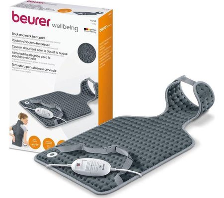 BEURER BEUHK53 Back & Neck Heat Pad - Grey, Silver/Grey
