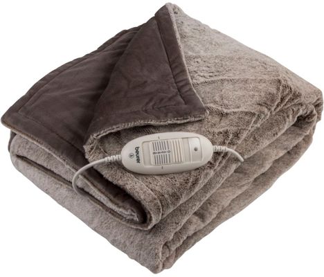 Beurer UE2104 Fluffy Nordic Heated Snuggie Throw - Grey