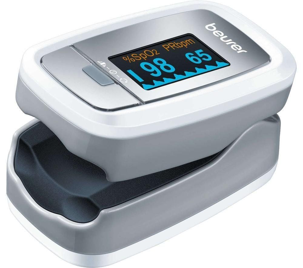 BEURER PO 30 Pulse Oximeter - White & Grey, Silver/Grey,White - Image 1