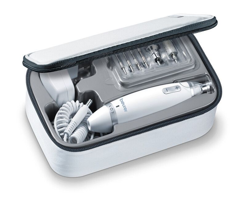 BEURER MP 62 Electric Nail File - Silver & White, White,Silver/Grey - Image 1