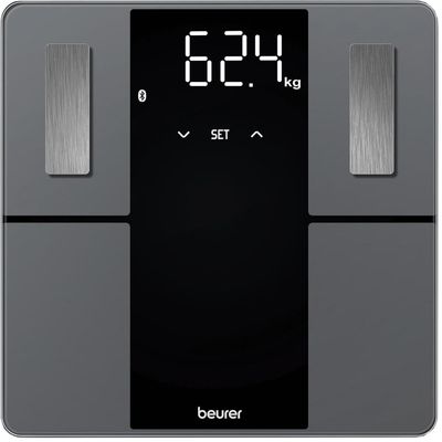 BEURER BF 500 Smart Bathroom Scale - Black, Black,Silver/Grey
