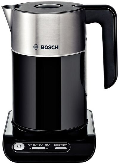 Bosch TWK8633GB electric kettle 1.5 L 3000 W Black - Thumbnail 2