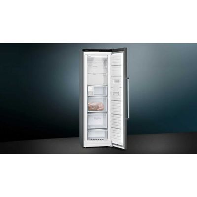 Siemens GS36NAXEP IQ-500 60cm Freestanding Frost Free Freezer - BLACK STEEL
