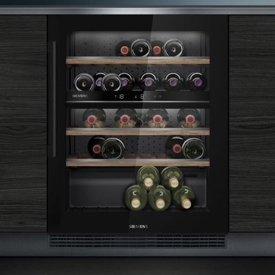 Siemens iQ500 44 Bottle Capacity Wine Cooler - Black