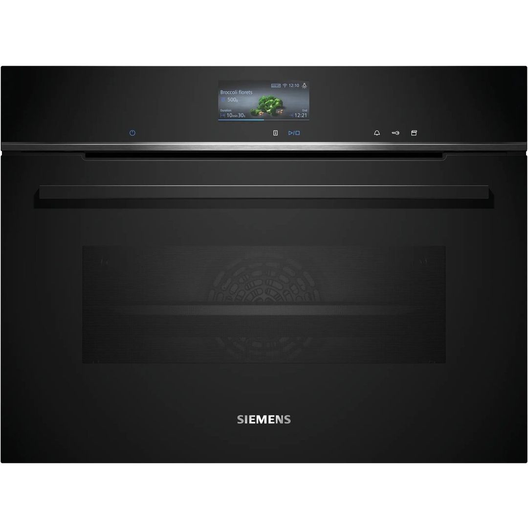 Siemens CS736G1B1 iQ700 Compact Oven with Steam Function - Black - Image 1