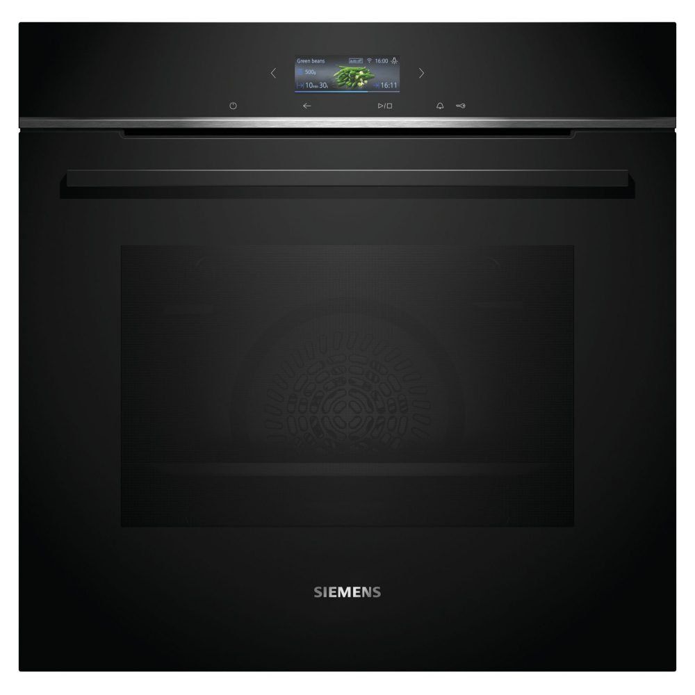 Siemens HB772G1B1B IQ700 Built in Electric Pyro Single Oven Black - Image 1