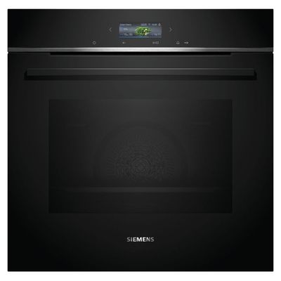 Siemens HB772G1B1B IQ700 Built in Electric Pyro Single Oven Black