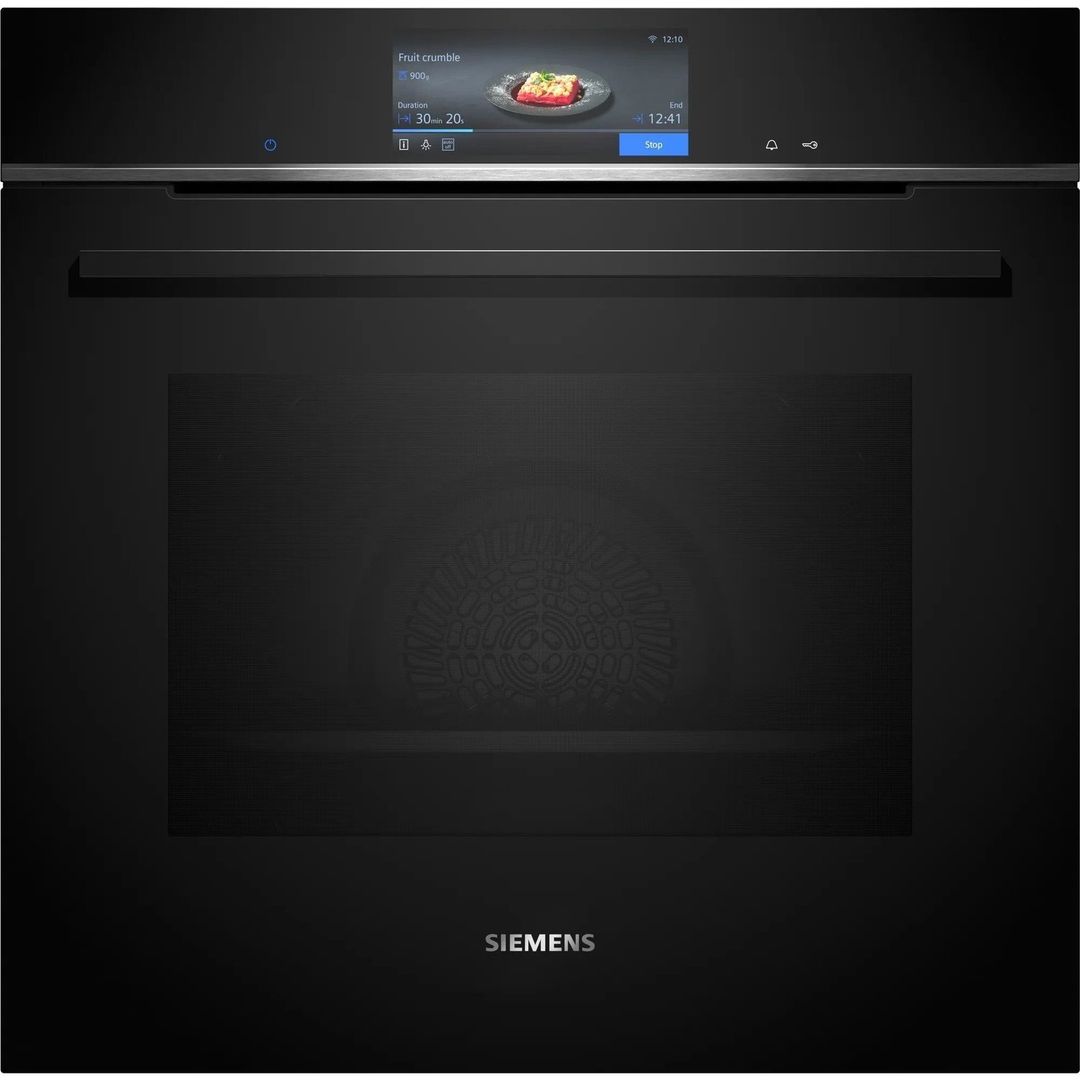 Siemens HB778G3B1B IQ-700 Pyrolytic Multifunction Single Oven - BLACK - Image 1