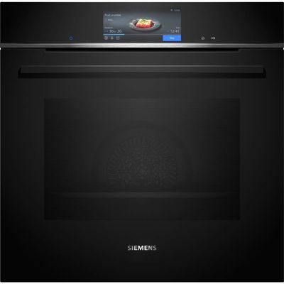 Siemens HB778G3B1B IQ-700 Pyrolytic Multifunction Single Oven - BLACK
