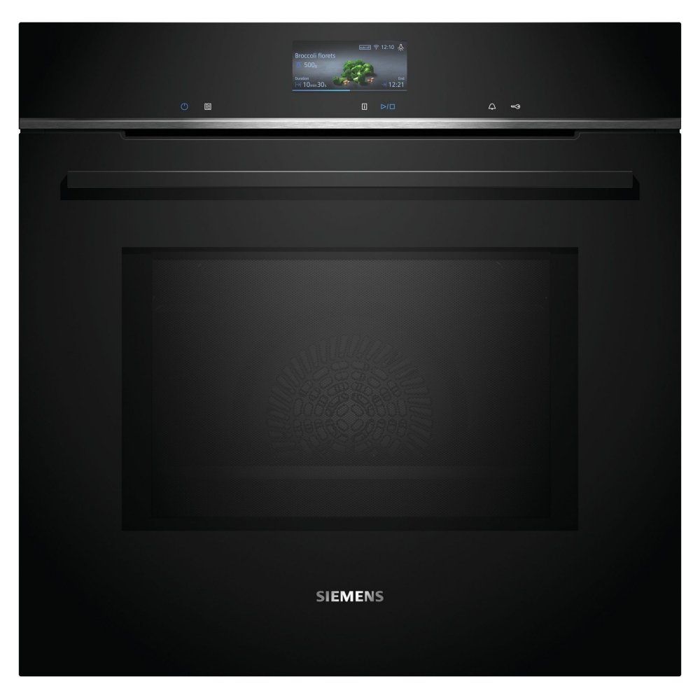 Siemens HM776G1B1B iQ700 Built-In Combination Microwave Oven - Black - Image 1
