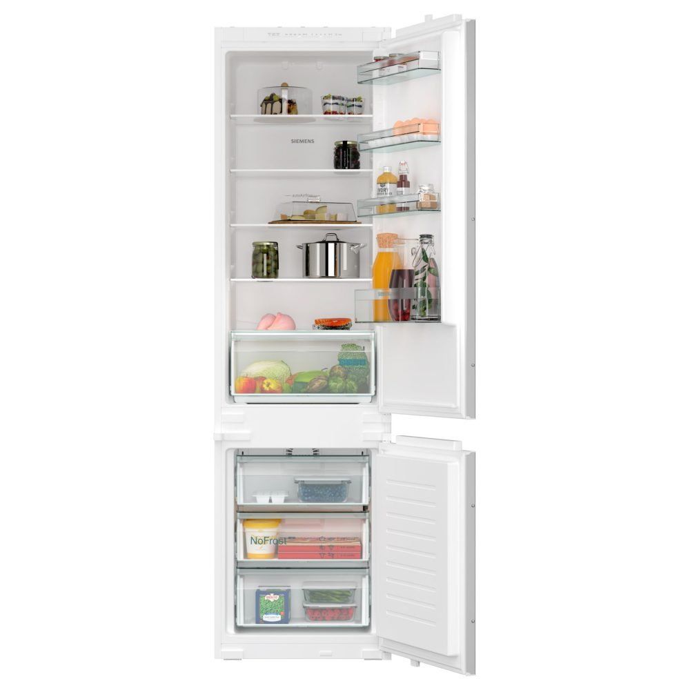 Siemens iQ100 290 Litre 194 cm 70/30 Integrated Fridge Freezer with Sliding Door Hinge - Image 1