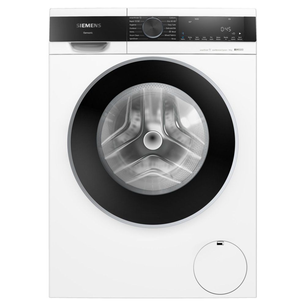 Siemens iQ500 10kg Washing Machine - 1600rpm A-Rated Freestanding White - WG56G2Z0GB - Image 1