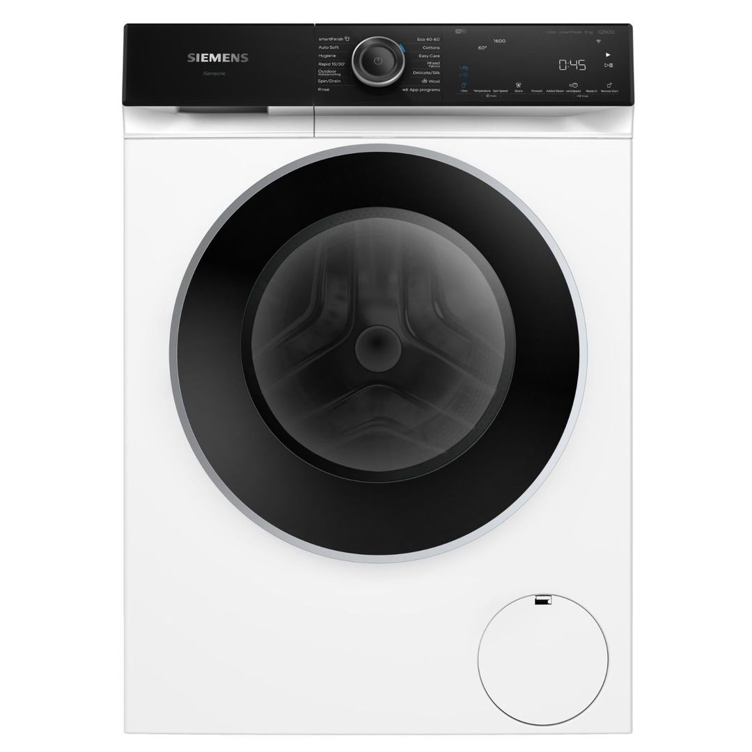 Siemens WG46H2A9GB 9kg IQ-500 i-DOS Washing Machine 1600rpm - WHITE - Image 1