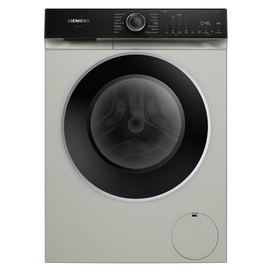 Siemens WG46H2AXGB 9kg IQ-500 i-DOS Washing Machine 1600rpm - SILVER - Image 1
