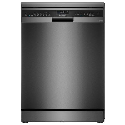 Siemens SN25EC13CE IQ-500 60cm Freestanding Dishwasher - BLACK STEEL