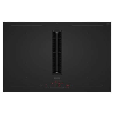 Siemens iQ700 80cm 4 Zone Induction Hob with Integrated Ventilation System - Matt Black - Thumbnail 2