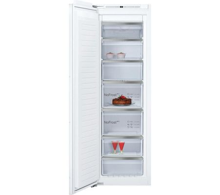 NEFF N90 GI7815CE0G Integrated Tall Freezer - Sliding Hinge, White