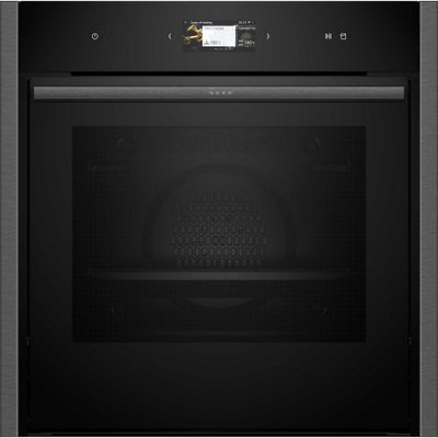 Neff B64VS71G0B N90 Slide & Hide Pyrolytic VarioSteam Single Oven - GRAPHITE
