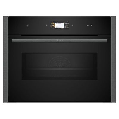 NEFF N90 Home Connect Compact Oven with Microwave Graphite Grey 45cm - C24MS31G0B