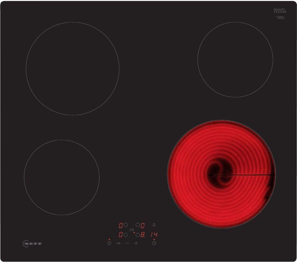 NEFF N50 T16NBE1L 59 cm Electric Ceramic Hob - Black, Black - Image 1