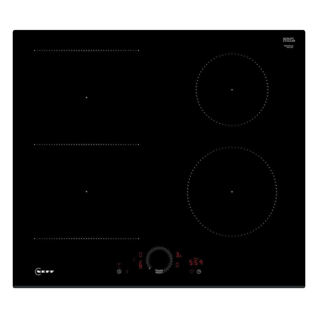 Neff T56FHS1L0 60cm N70 Frameless CombiZone Induction Hob - BLACK - Image 1