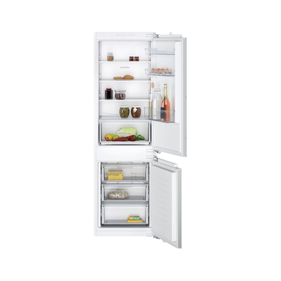 NEFF N30 KI7861FE0G Integrated 60/40 Fridge Freezer - Fixed Hinge, White - Thumbnail 3