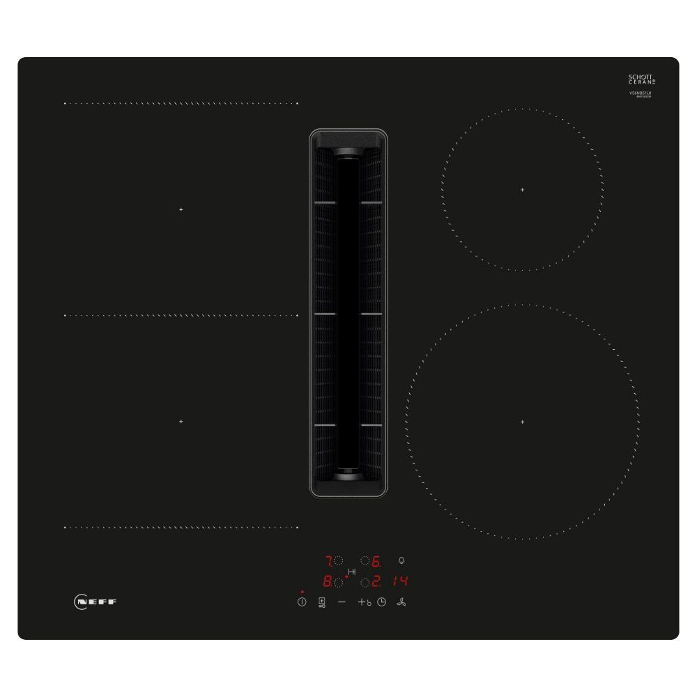 NEFF N50 Venting Hob with Touch Control Black Glass 60cm - V56NBS1L0 - Image 1