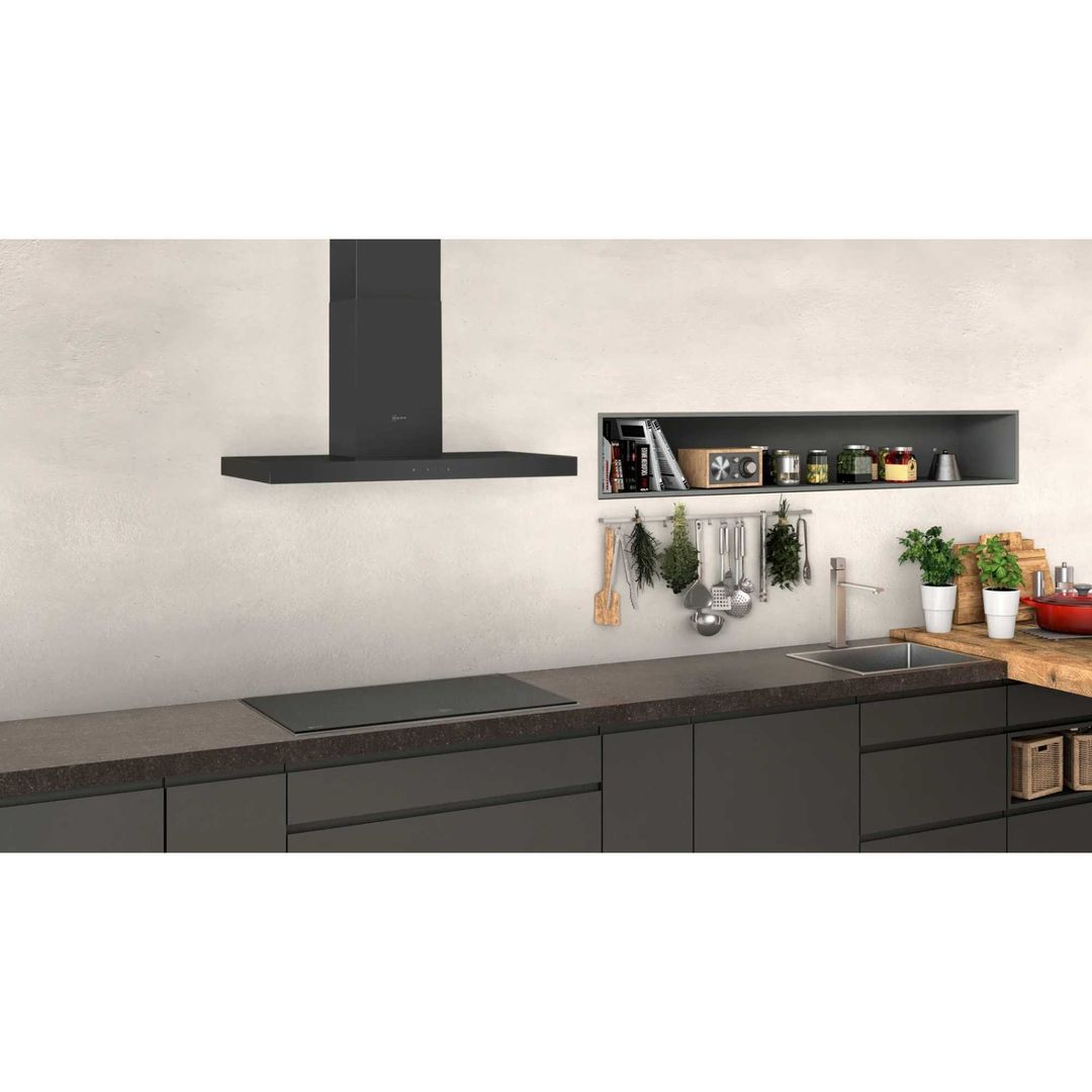 Neff D94BHM1S5B D94BHM1S5B N50 90cm Chimney Cooker Hood - Black - Image 1