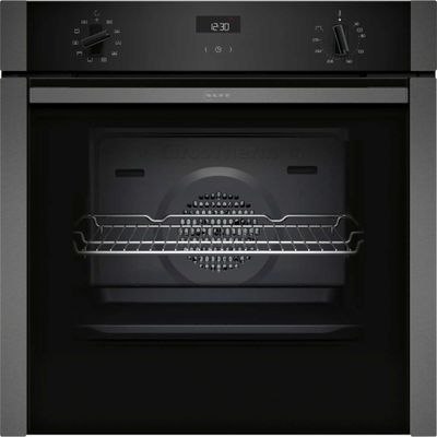 Neff N50 B3ACE4AG3B Slide and Hide Electric Single Oven - Graphite