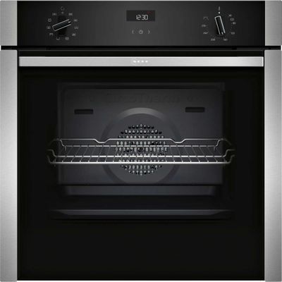 Neff N50 B3ACE4AN3B Slide and Hide Electric Single Oven - Stainless