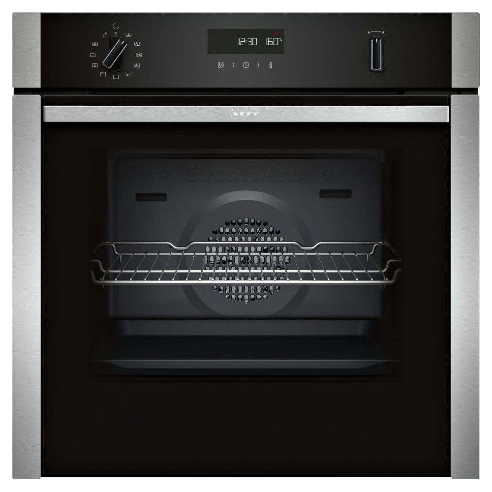 NEFF Slide&Hide N50 B6ACH7AN7B Electric Pyrolytic Smart Oven - Stainless Steel, Stainless Steel - Image 1