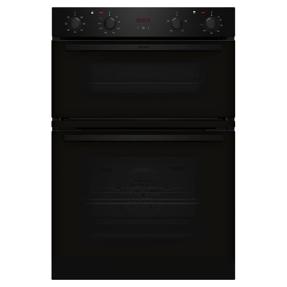 NEFF N30 U1DCC0AK3B Electric Double Oven - Black, Black - Image 1