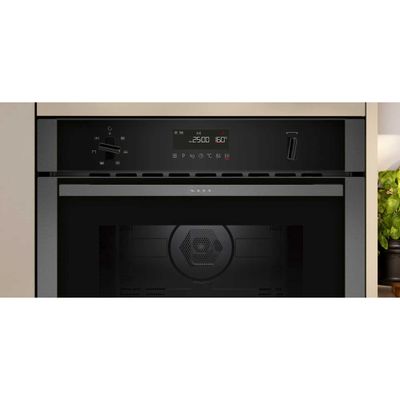 Neff C1AMG84G1B N50 Compact Oven With Microwave For Tall Housing - GRAPHITE